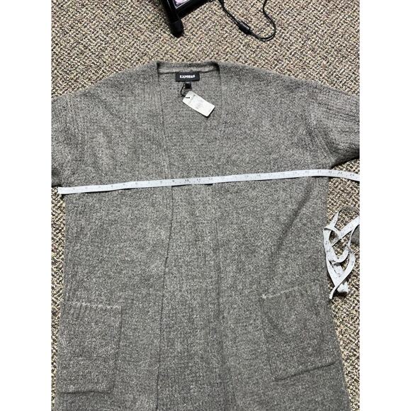 Express Open Front, Long Cardigan Gray Womens Small, NWT - Picture 4 of 8